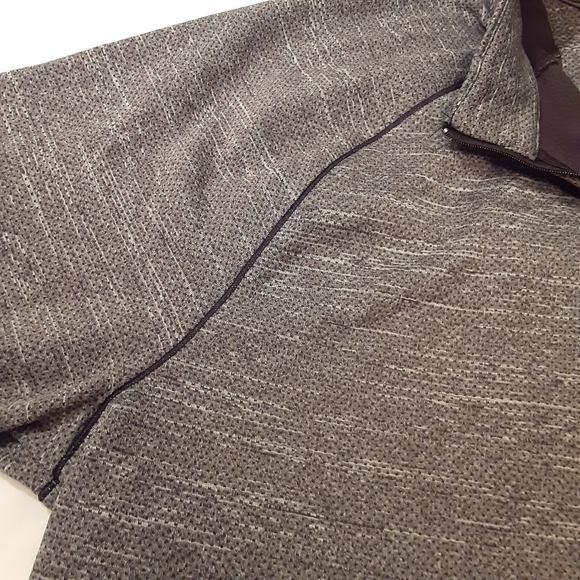 GREG NORMAN GOLF Heather grey/Light grey ,1/4 Zip up L/S Pullover Mens Size XXL. - Picture 5 of 11